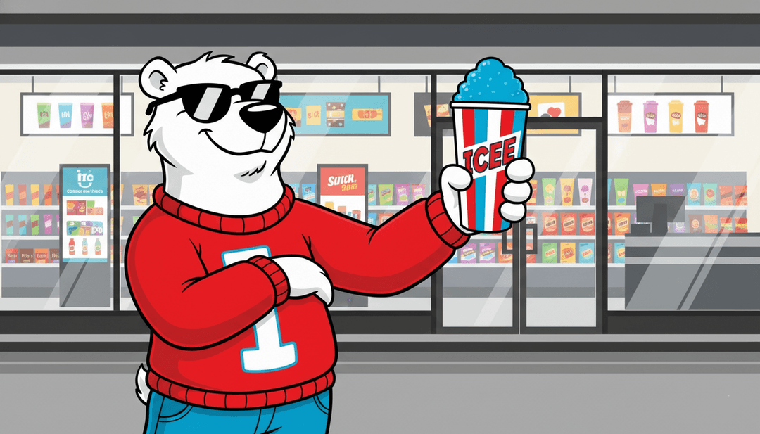 Retro cup, modern chain.