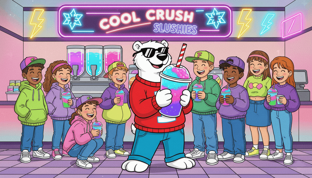Throwback: 90s slushie vibes.